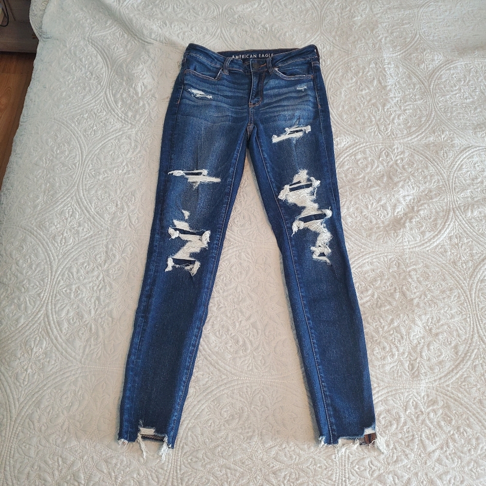 Ripped Skinny Jeans American Eagle